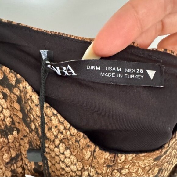 Zara Snake Print Bustier Top size M - Picture 5 of 7